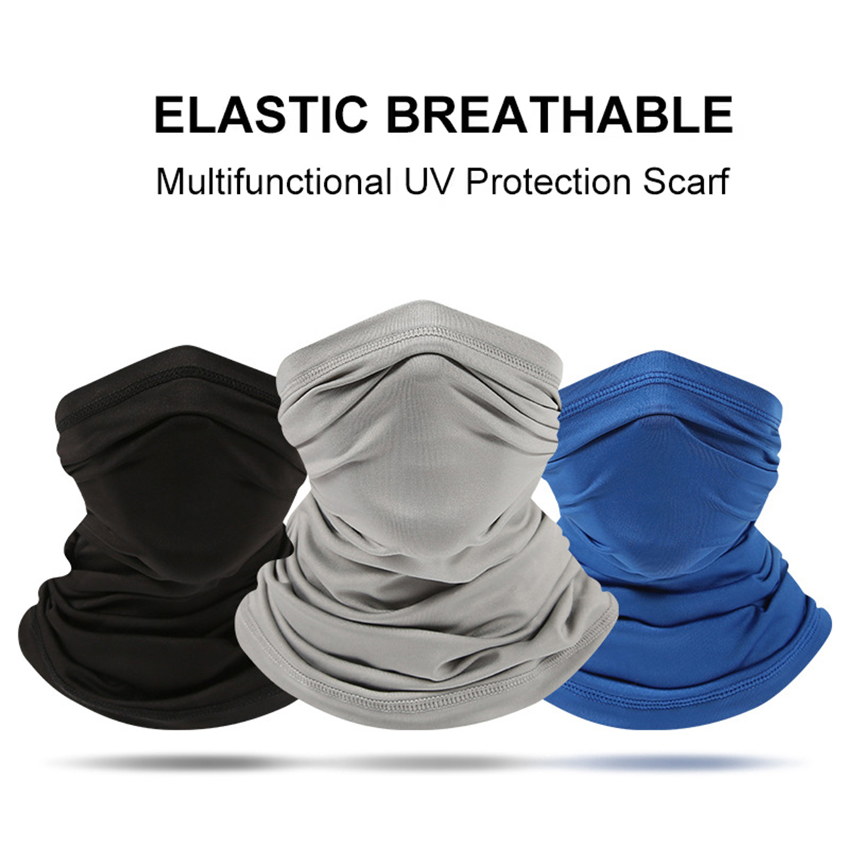 Fishing Mask Sun Protection - Máscara Facial de Seda Gelada com