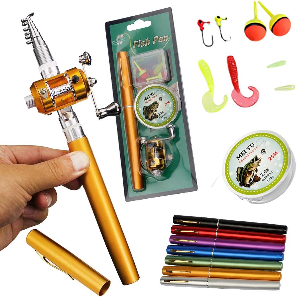 Penn Reel Fierce - Portátil Bolso telescópico Pesca Rod, Kit