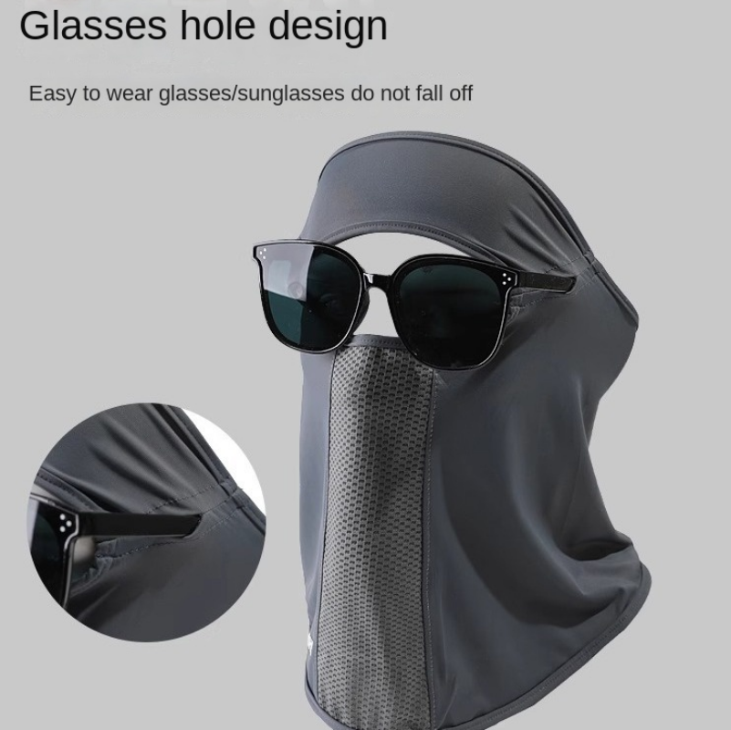 Fishing Mask Sun Protection - Máscara de Seda Gelada de Verão