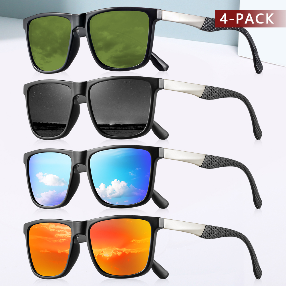CRIXALIS 4 pçs óculos de sol p - Fishing Sunglasses Polarized avaliação e preço