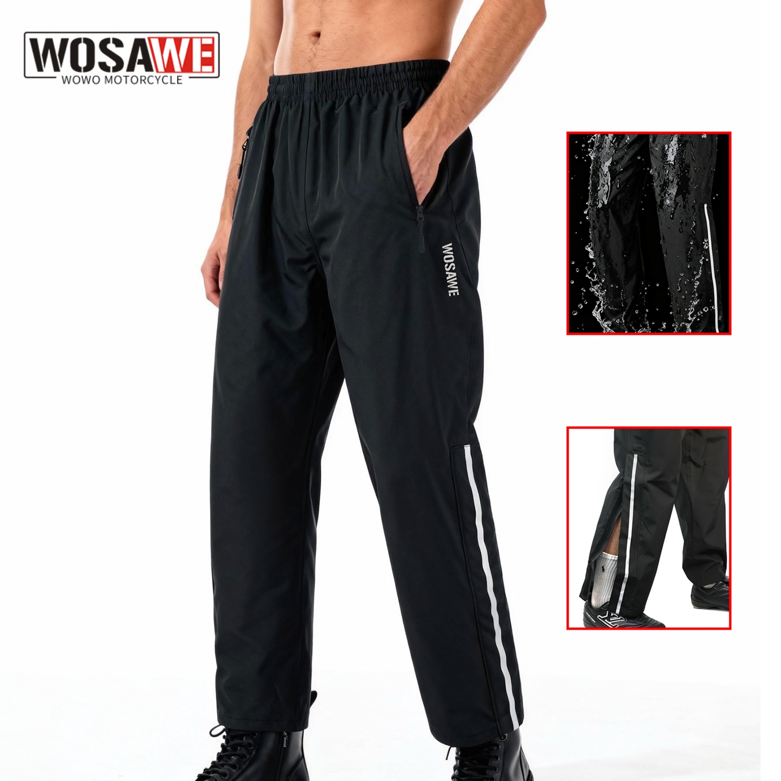 Wosawe motocicleta moto à prov - Fishing Rain Suit avaliação e preço